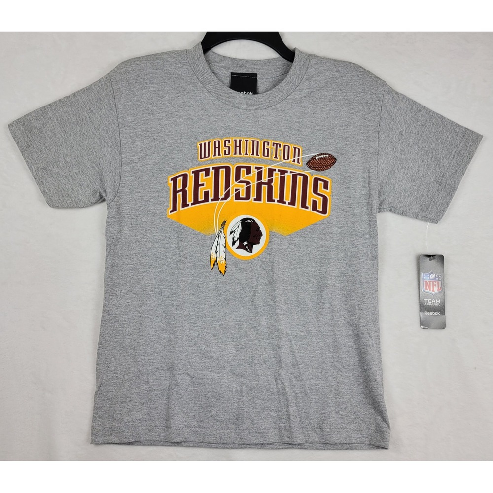 Washington Redskins Reebok NFL Youth Gray T-Shirt Football‎ Tee NWT